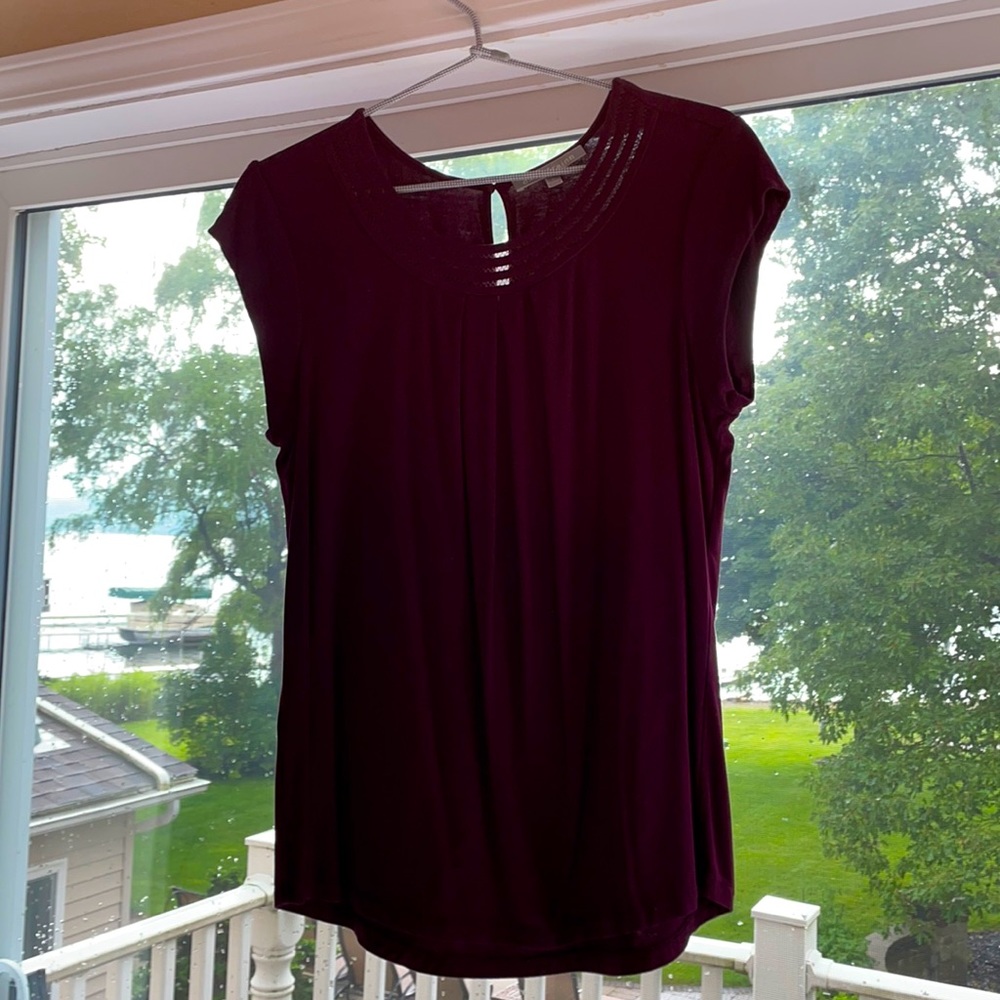 Daniel Rainn Plum blouse